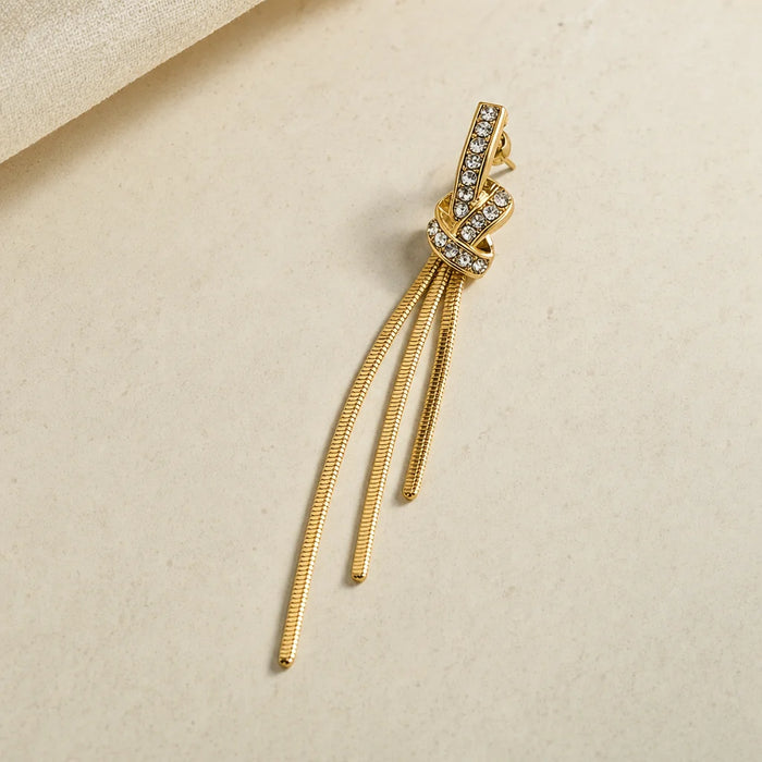 Tessa Pave Knot Chain Drops