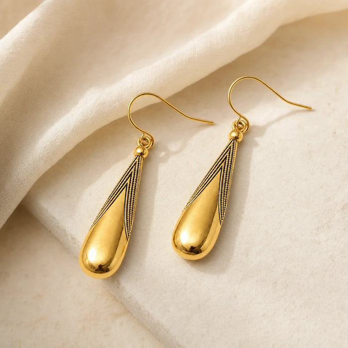 Kaia Gold Teardrop Drops