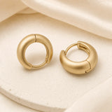 Alma Matte Huggie Hoops
