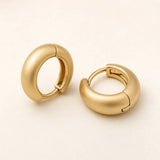 Alma Matte Huggie Hoops