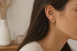 Alma Matte Huggie Hoops