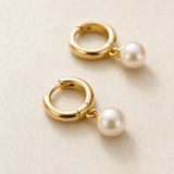 Lumi Pearl Huggie Drops