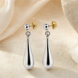 Lena Two-Tone Drop Studs