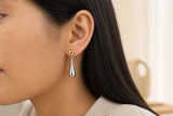 Lena Two-Tone Drop Studs